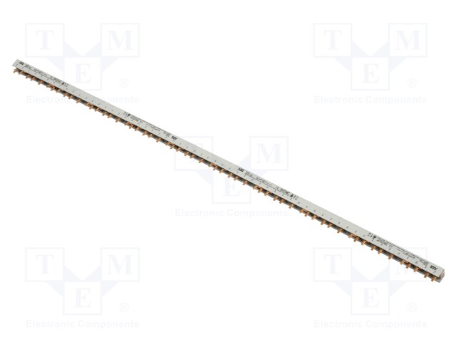 Busbar; 10mm2; Poles: 4; 690VAC; 690VDC; Inom: 63A; No.of mod: 14