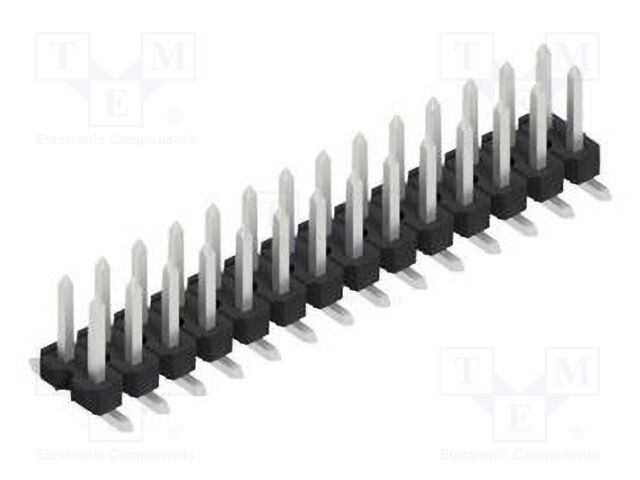 Connector: pin strips; pin header; male; PIN: 28; 2.54mm; SMT; 2x14