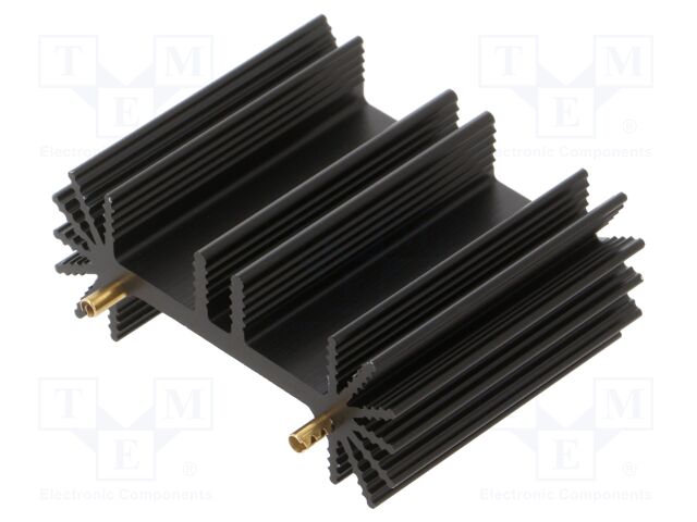 Heatsink: extruded; H; TO218,TO220,TO247,TO248,TO3P; black; screw
