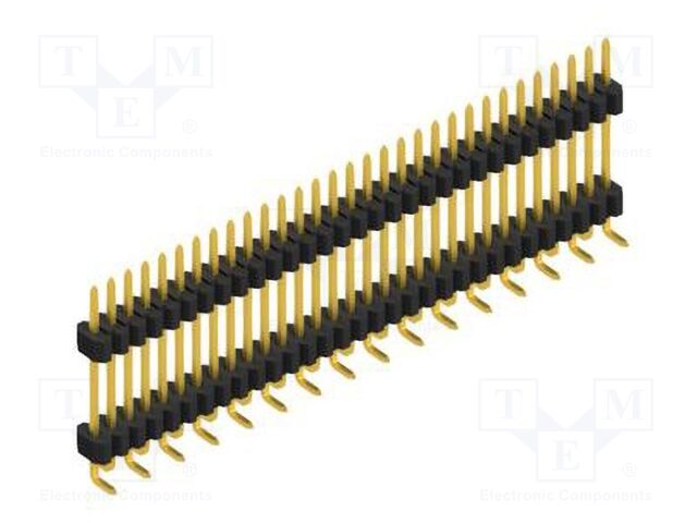 Connector: pin strips; pin header; male; PIN: 31; 1.27mm; SMT; 1x31
