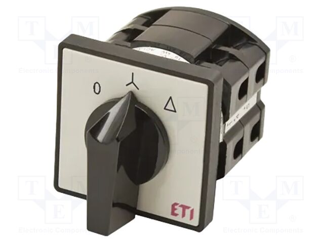 Switch: star-delta cam switch; Stabl.pos: 3; 63A; 0-Y-Δ; Poles: 4