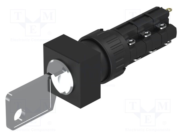 Switch: rotary with key; Stabl.pos: 2; NC x3 + NO x3; Pos: 2; 51