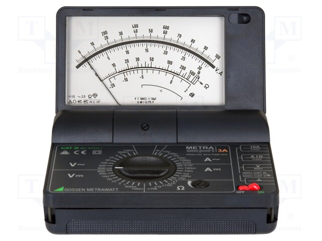 Analogue multimeter; analogue; IP40; 146x118x44mm; 0÷40°C