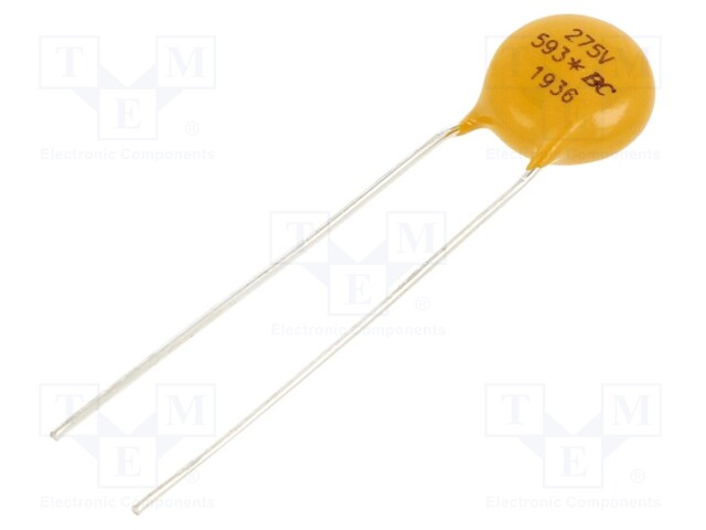 Varistor: metal-oxide; THT; 275VAC; 350VDC; 430V; 1.2kA