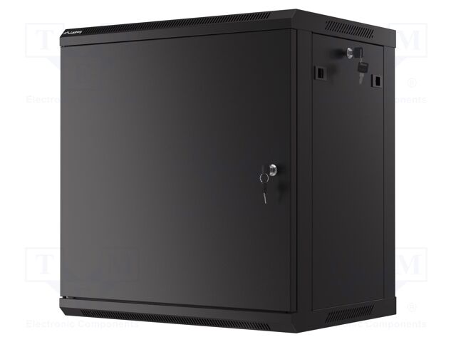 Enclosure: rack cabinet; Standard: 19"; 12U; black; Z: 450mm