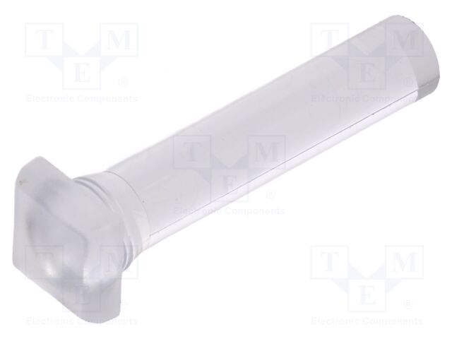 Fiber for LED; 5.8x5.8mm; L: 21.75mm; square; Front: flat; straight