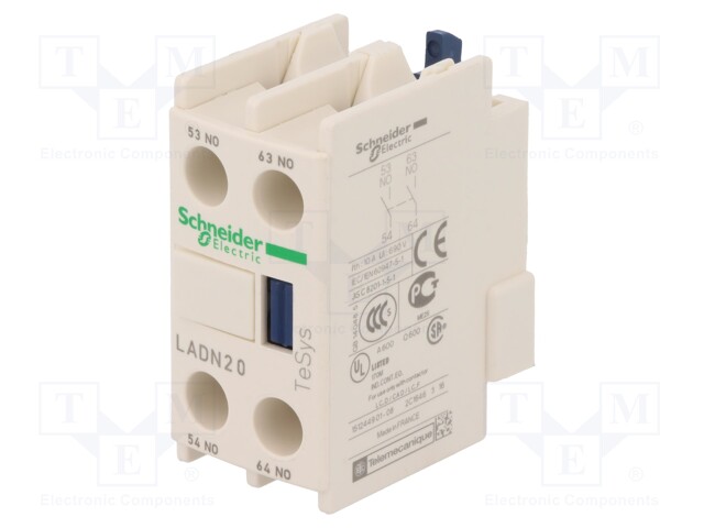 Auxiliary contacts; Series: TeSys D; Leads: screw terminals