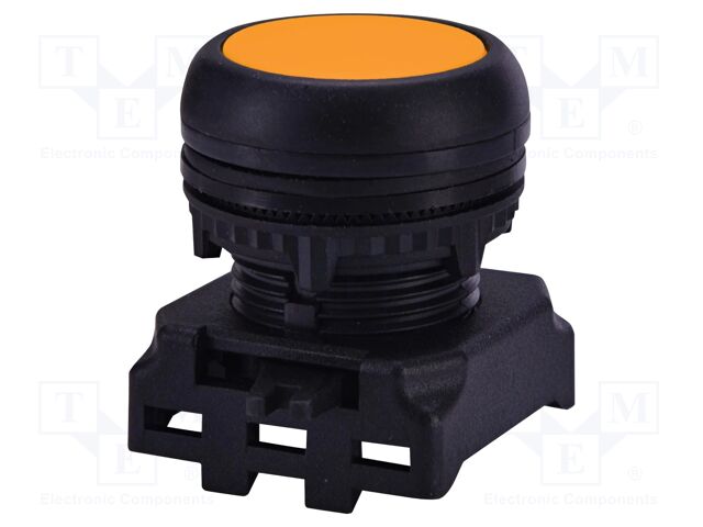 Switch: push-button; 22mm; orange; IP65; flat; E; Pos: 2; Ø22.5mm
