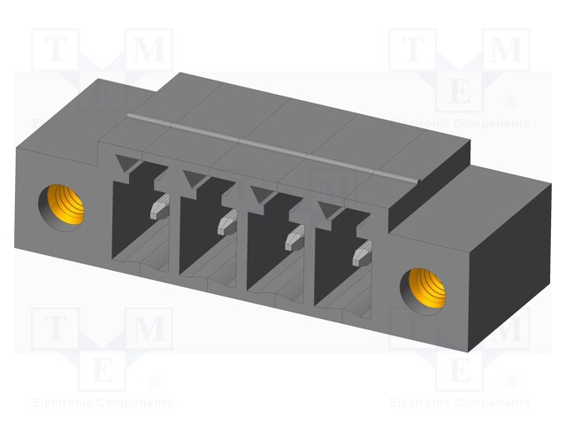 Connector: pluggable terminal block; socket; male; on PCBs