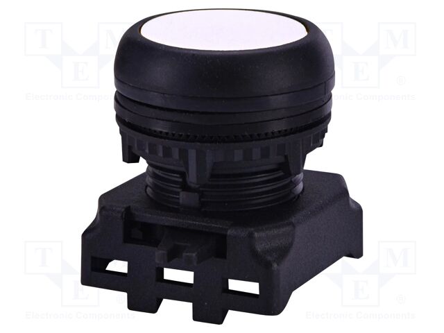 Switch: push-button; 22mm; white; IP65; flat; E; Pos: 2; Ø22.5mm