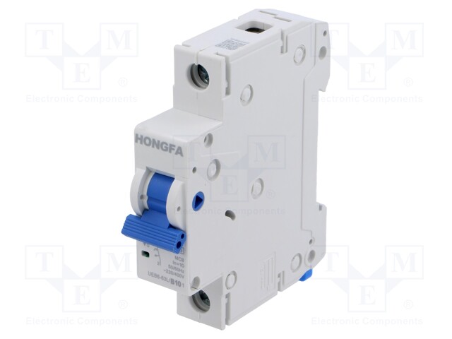 Circuit breaker; 230/400VAC; Inom: 10A; Poles: 1; Charact: B; 4.5kA