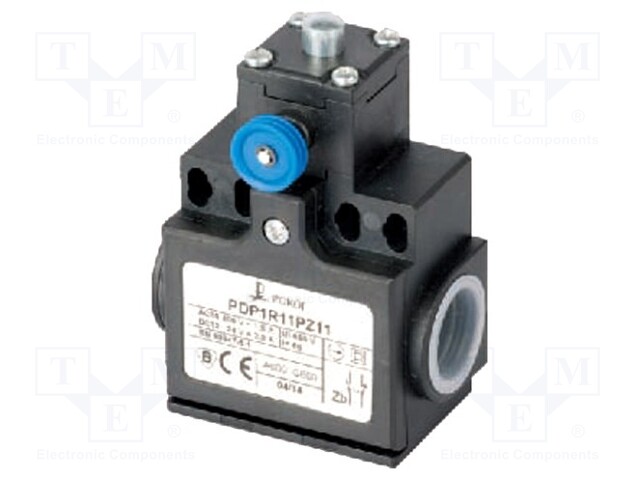 Limit switch; pin plunger Ø8mm,with reset; NO + NC; 10A; PG13,5