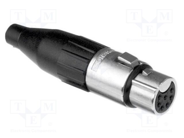 Connector: XLR; plug; female; straight; Plating: silver plated