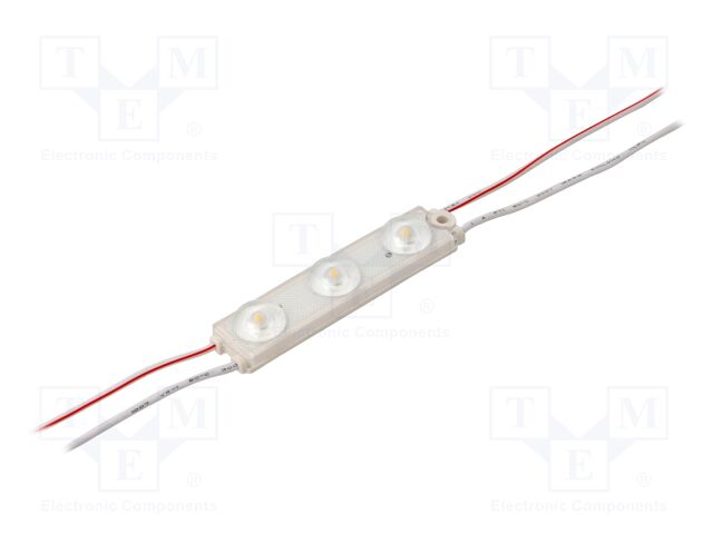 LED; white neutral; 4000K; 174lm; 175°; No.of diodes: 3; 90mA; 12V