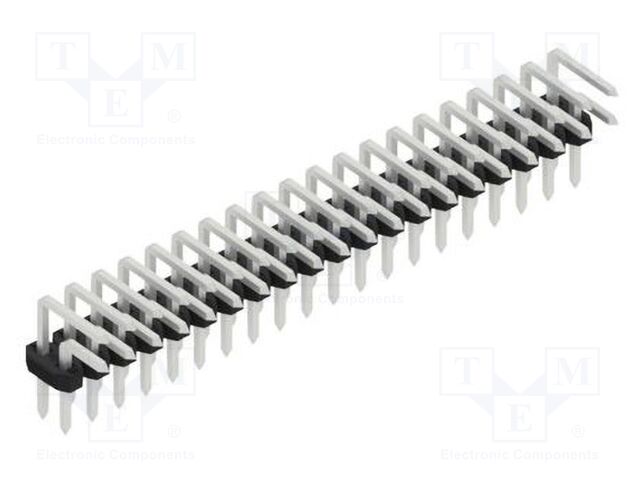 Connector: pin strips; pin header; male; PIN: 40; 2mm; THT; 2x20