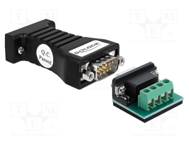 Adapter RS232-RS485; with protection; Plating: gold-plated