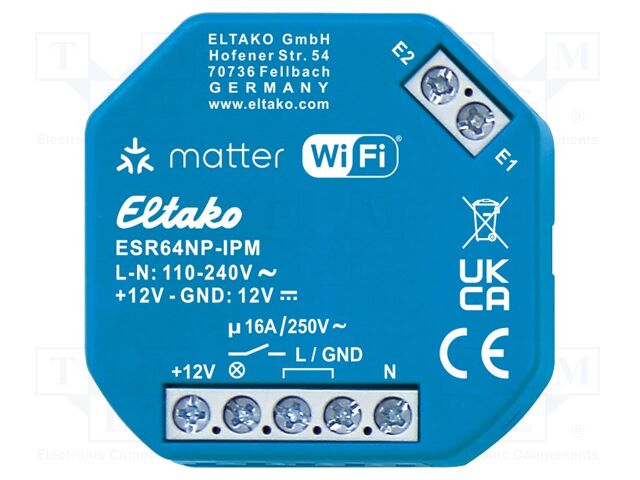Executive module; EnOcean (option),Matter; plaster embedded