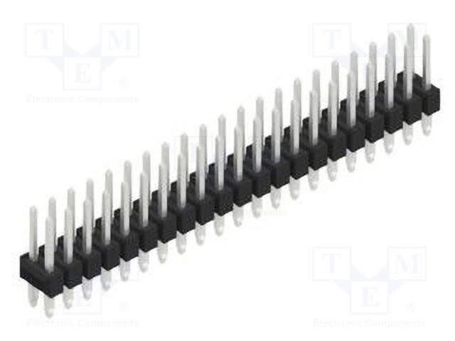 Connector: pin strips; pin header; male; PIN: 42; 2.54mm; THT; 2x21