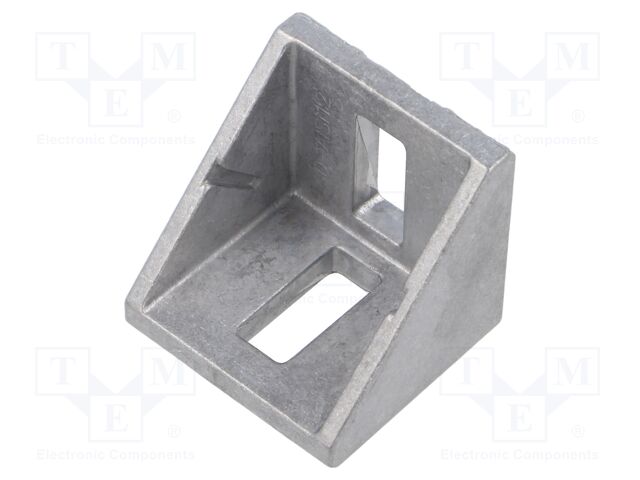 Angle bracket; for profiles; W: 36mm; H: 36mm; L: 36mm; aluminium