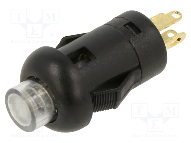 SWITCH, PUSHBUTTON, SPST, 100mA, 30VDC