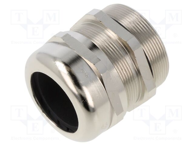 Cable gland; with earthing; M50; IP68; Mat: brass