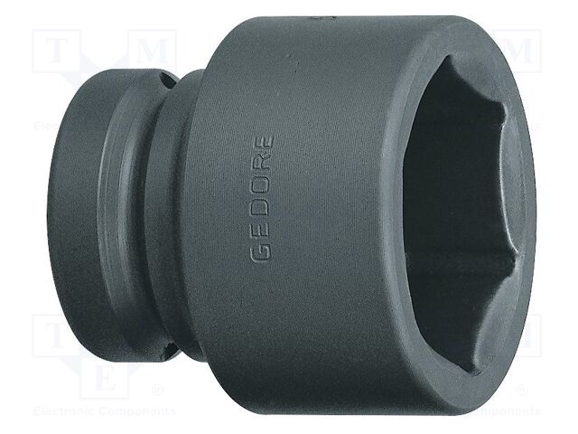 Socket; 6-angles,socket spanner,impact; 38mm; 1"; steel