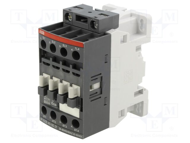 Contactor: 4-pole; NO x4; 24÷60VAC,20÷60VDC; 9A; screw terminals