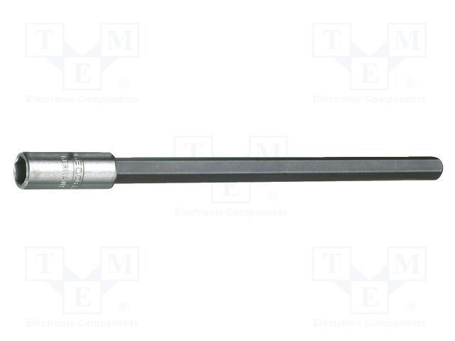 Extension; socket spanner; hexagonal; HEX 1/4"; 1/4"; 130mm