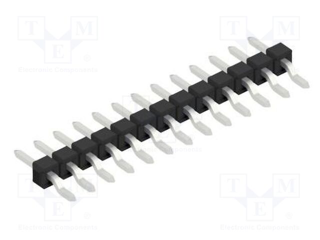 Connector: pin strips; pin header; male; PIN: 13; 2.54mm; SMT; 1x13