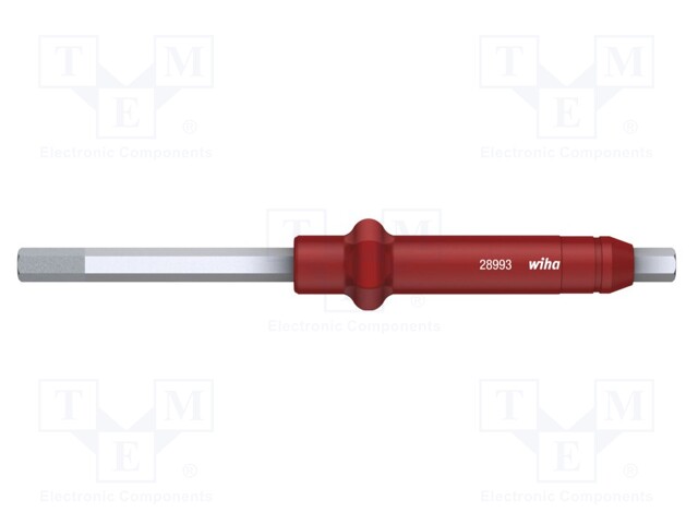 Interchangeable blade; hex key; HEX 3mm; 130mm; max.5.5Nm