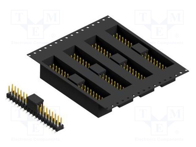 Connector: pin strips; pin header; male; PIN: 36; 2.54mm; SMT; 2x18