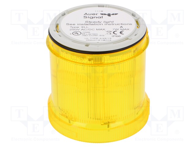 Signaller: lighting; bulb BA15D; yellow; Usup: 12÷250VDC; IP66