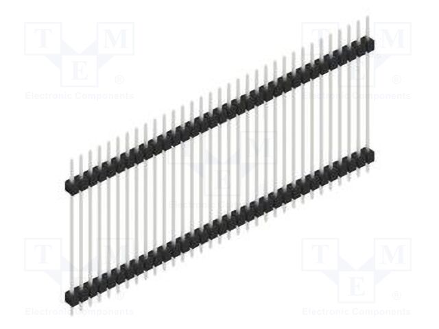 Connector: pin strips; pin header; male; PIN: 33; 2.54mm; THT; 1x33