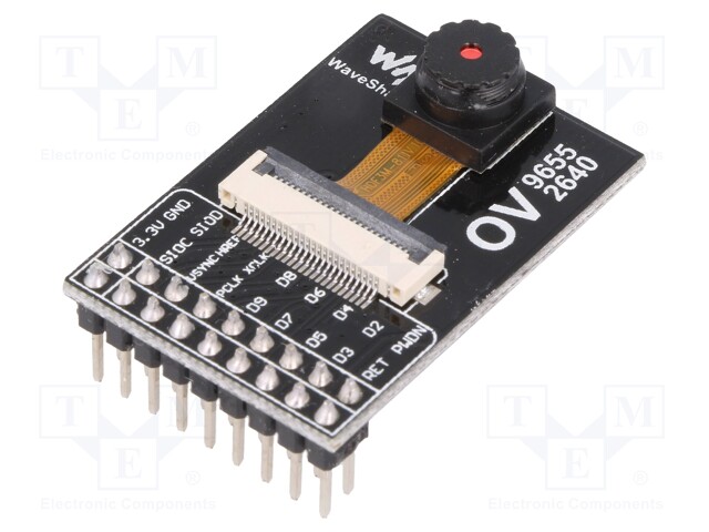 Module: camera; Resolution: 1600x1200px; 3.3VDC; OV2640; 2Mpx