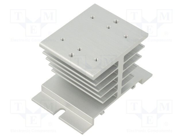 Heatsink: extruded; H; aluminium; L: 80mm; W: 50mm; H: 50mm; aluminium