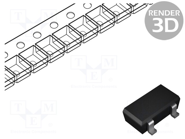 Diode: Schottky rectifying; SMD; 70V; 70mA; SOT323