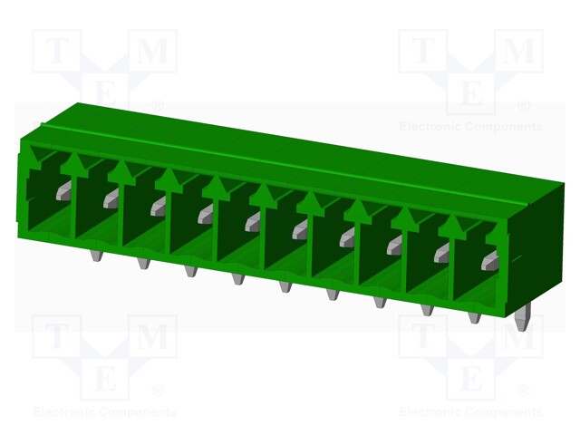 Connector: pluggable terminal block; socket; male; angled 90°
