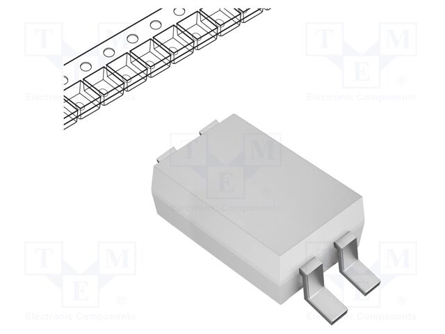 Optotriac; 3.75kV; triac; SOP4; Colour: white