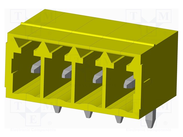 Connector: pluggable terminal block; socket; male; on PCBs