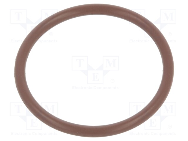 O-ring gasket; FPM; D: 2mm; Øint: 24mm; brown; -20÷200°C