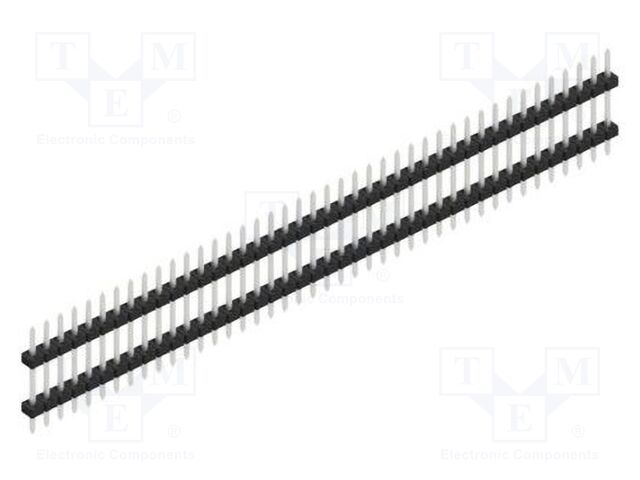 Connector: pin strips; pin header; male; PIN: 42; 2mm; THT; 1x42