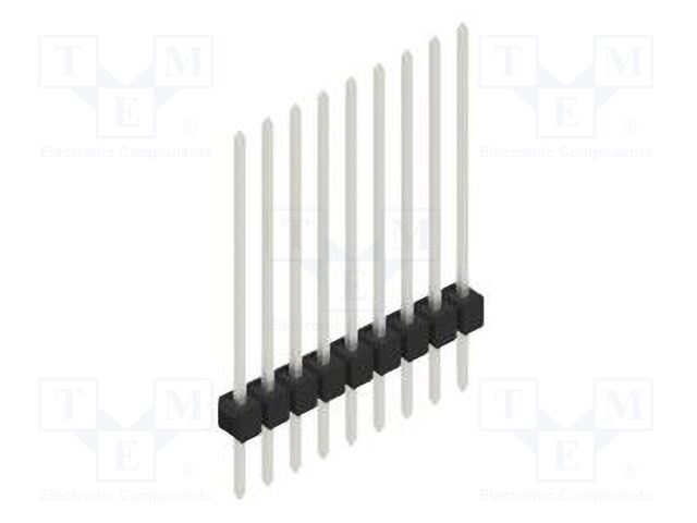 Connector: pin strips; pin header; male; PIN: 9; 2.54mm; THT; 1x9