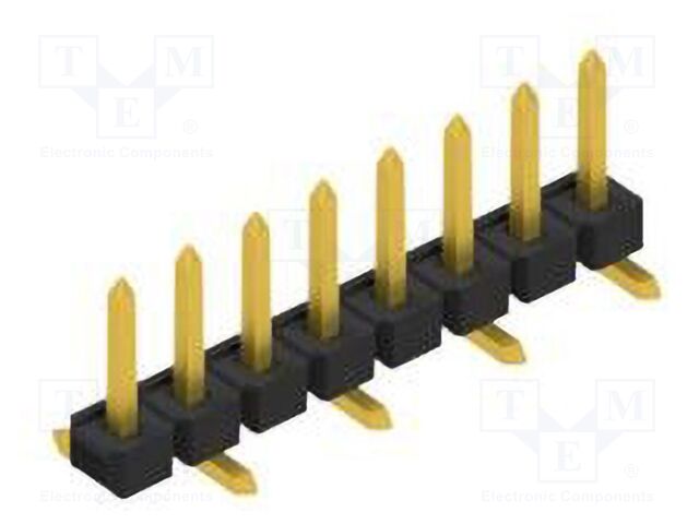 Connector: pin strips; pin header; male; PIN: 8; 2.54mm; SMT; 1x8
