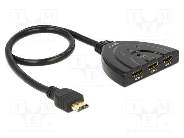 Switch; bidirectional,HDMI 1.4,High Speed; 0.6m; black
