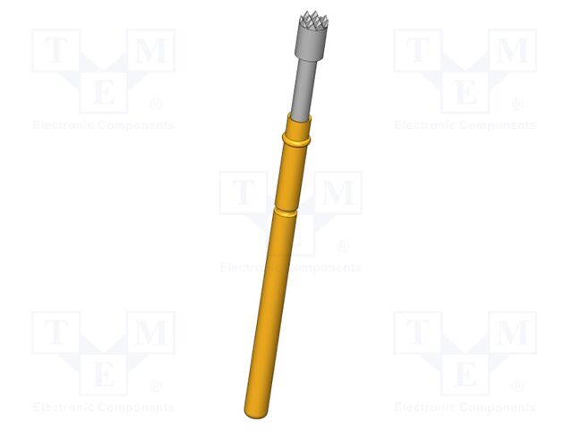 Test needle; Operational spring compression: 4mm; 5A; Ø: 2mm; 0.6N