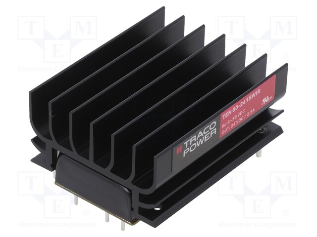 Converter: DC/DC; 60W; Uin: 18÷36V; 24VDC; Iout: 2500mA; 2"x1"; 66.9g