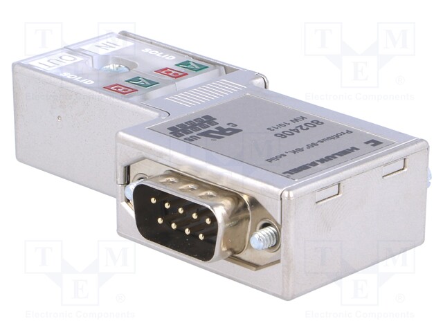 D-Sub; PIN: 9; solid wire,SK/FC cable; Profibus; angled 90°; IDC