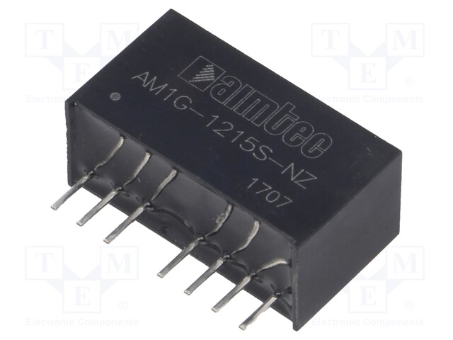 Converter: DC/DC; 1W; Uin: 9÷18V; 15VDC; Iout: 67mA; SIP8; 4.9g