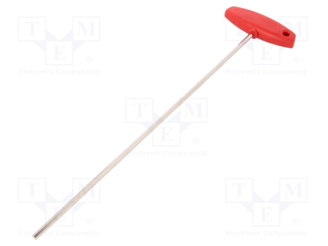 Key; hexagon keys; HEX 5mm; Overall len: 382mm; Kind of handle: T