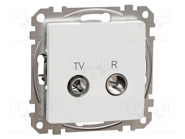 RTV socket intermediate; IP20; white; Sedna; Illumin: none; 10dB